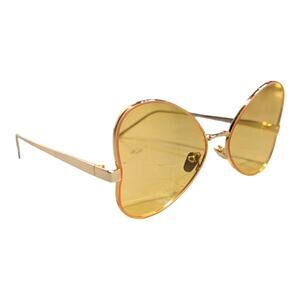 Vintage Style Yellow Butterfly Fashion Sunglasses